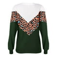 thumbnail image 4 of AOOCHASLIY Sweaters Fall Clearance Womens Fashion Leopard Print Comfortable Long Sleeves Sweater Tops, 4 of 4