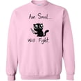 thumbnail image 2 of Inktastic Am Smol Will Fight Adult Sweatshirt, 2 of 4