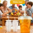 thumbnail image 7 of Mini Plastic Disposable Drink Buckets – with Lids & Straws, Small Drink Containers for Holiday Party, 7 of 7
