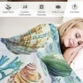 thumbnail image 3 of Orinice Starfish Sherpa Blanket Ocean Marine Themed  Throw Blanket for Sofa Couch Bed Shell Coral Crab Plush Blanket Ultra Soft Decor Hawaiian Beach Sea Animal Print Fuzzy Blanket Throw  60x80in, 3 of 6