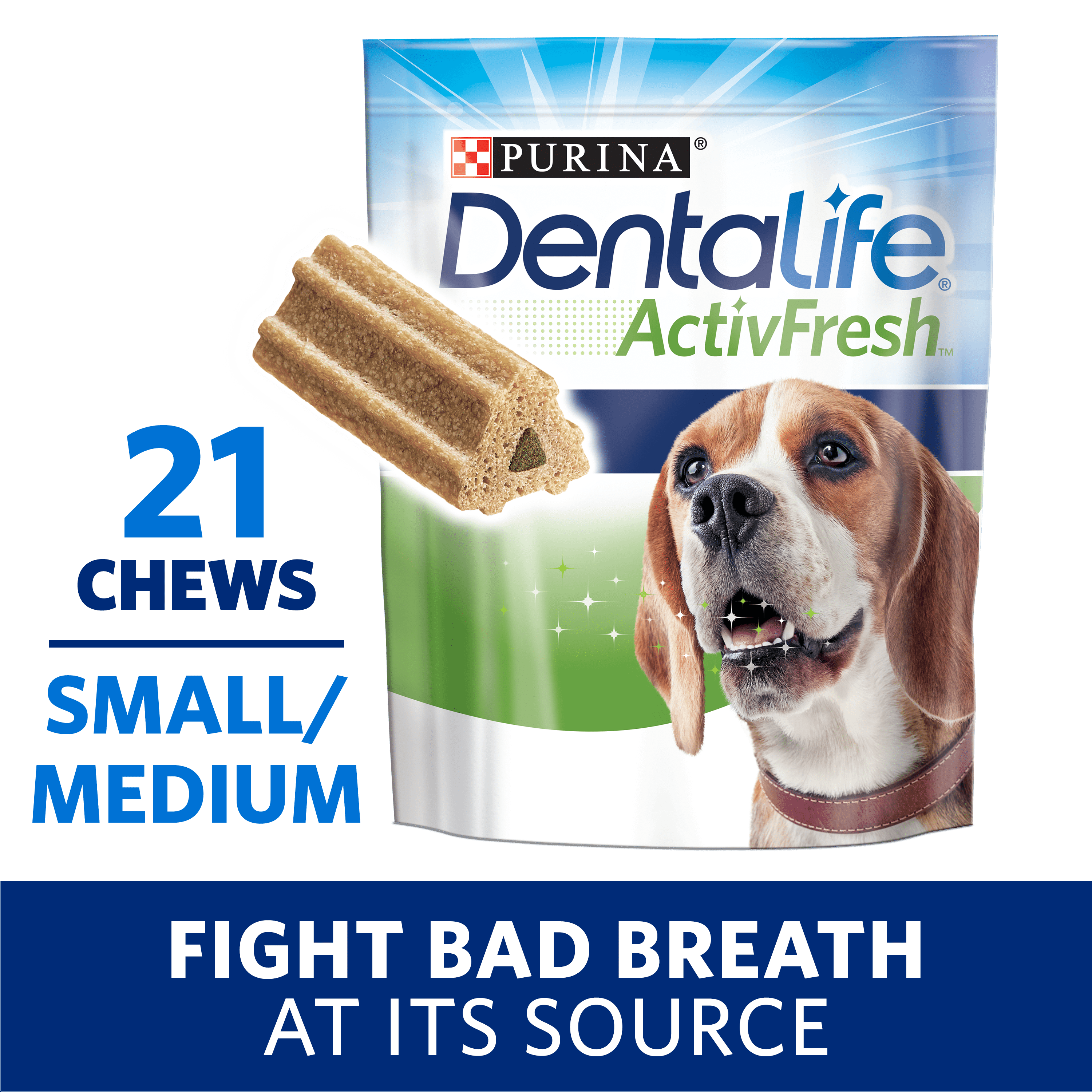 Purina DentaLife Small/Medium Breed Dog Dental Chews, ActivFresh Daily