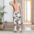 thumbnail image 5 of Uemuo Cool Chicken Pattern Men's Wide Leg Palazzo Lounge Pants with Pockets Light Weight Loose Comfy Casual Pajama Pants-Large, 5 of 9