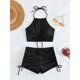 thumbnail image 3 of Traje de baño de 2 piezas para mujer, trajes de baño para mujer, bikini de moda con estampado, push-up y relleno, conjunto de ropa de playa para mujer, 3 of 4