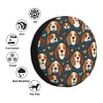 thumbnail image 4 of Wukai Housse de Pneu de Rechange Imprimé Chiot Mignon pour Remorque RV, Imperméable PVC Cuir Synthétique Housse de Roue pour Camion, Remorque, RV, SUV, Campeur-14 Pouces, 4 of 6