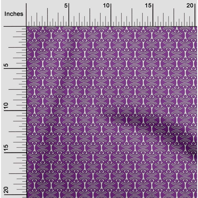 oneOone Coton Flex Tissu Courbe & Cercle Bloc Décor Tissu Imprimé BTY 40 Pouces de Large