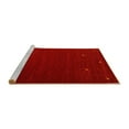 thumbnail image 2 of Ahgly Company Machine Washable Indoor Square Abstract Yellow Contemporary Area Rugs, 7' Square, 2 of 4
