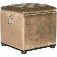 thumbnail image 2 of Safavieh Arturo Modern Glam Storage Ottoman w/ Silver Nail Heads, 2 of 3