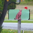 thumbnail image 4 of Yayeee Mailbox Cover Magnetic Large Size Post Box Cover Wrap Decor, Pink Cheetah, 4 of 9