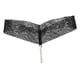 thumbnail image 3 of Sexy Women Crotchless Panties Sheer Lace Thong Underwear Pearls Strings Black -l, 3 of 5