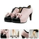 thumbnail image 5 of GOOHOCHY 1 par de elegantes tacones altos para dama, boca ligera, tacones altos gruesos, zapatos de tacón alto, 5 of 7