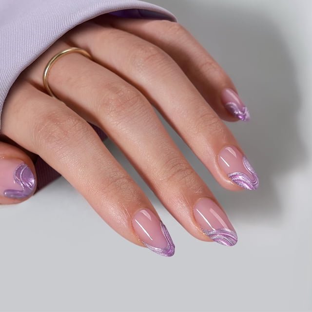 Lámpara BtartBox de Press On Nails, curable, cromada, corta, almendra