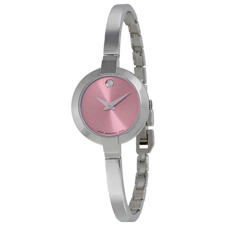 Movado ladies shop watch pink face