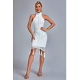 thumbnail image 4 of Vestido midi blanco con flecos de perlas de Dress Thaliy para mujer, 4 of 6