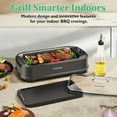thumbnail image 7 of Techwood 1500W Smokeless Indoor BBQ Grill - Nonstick Grill & Griddle Plates, 6-Level Heat Control, Glass Lid, 7 of 7