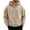Khaki, variant on Zeijnsda Mens Loose Sweatshirts Fashion Half-Zipper Hoodies Solid Color Long Sleeved Hooded Sweatshirts Men's Oversized Pocket Hoodies