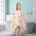 thumbnail image 6 of Cute Princess Castle Pattern Hooded Bath Towel，50"x30" for Ages 3 To 12 Kids, Quick Dry Lightweight Soft Microfiber Hood Beach Towel Cover Up for Kids, 6 of 7