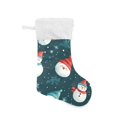 thumbnail image 5 of Snowman Christmas Large Size Christmas Stockings Xmas Stocking Holiday Party Decorations, 5 of 8