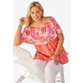 thumbnail image 6 of Woman Within Plus Size Ruffle Tee, 6 of 6
