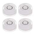 thumbnail image 1 of Unique Bargains 4 Packs Round Bubble Level 15x6mm Mini Circular Bullseye Spirit Levels for Leveling Camera Tripod Telescope, White, 1 of 6