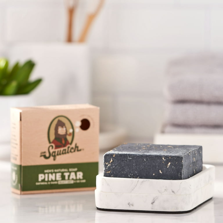 Dr. Squatch Natural Bar Soap, Pine Tar, 5 oz