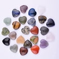 thumbnail image 6 of Natural Agate Heart Stones - 20mm Tumbled Crystal Gemstones for Decoration and Meditation, 30-Piece Random Color Collection, 6 of 6