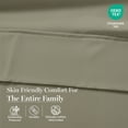 thumbnail image 5 of Casa Platino 100% Cotton Full Size Sheets Set - 4 Pieces - Ultra Soft Sateen Weave, 450 Thread Count - Breathable, Cooling, Durable, 15" Deep Pockets - Linen, 5 of 8
