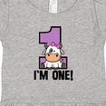 thumbnail image 4 of Inktastic 1st Birthday Cow Farm Party Girls 1 Year Old Girls Baby Dress, 4 of 5