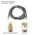 thumbnail image 2 of RG58 Coaxial Cables,SMA Male to SMA Female Bulkhead Mount Low Loss RF Coaxial Cable 6.5FT Black 1Pcs, 2 of 4