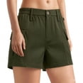 thumbnail image 3 of Sentmoon Bermuda Shorts for Women Drawstring Elastic Waist Beach Shorts Stretchy Solid Color Loose Plus Size Womens Shorts Casual with Pockets Delightful for Work and Smart Casual S-XL, 3 of 6