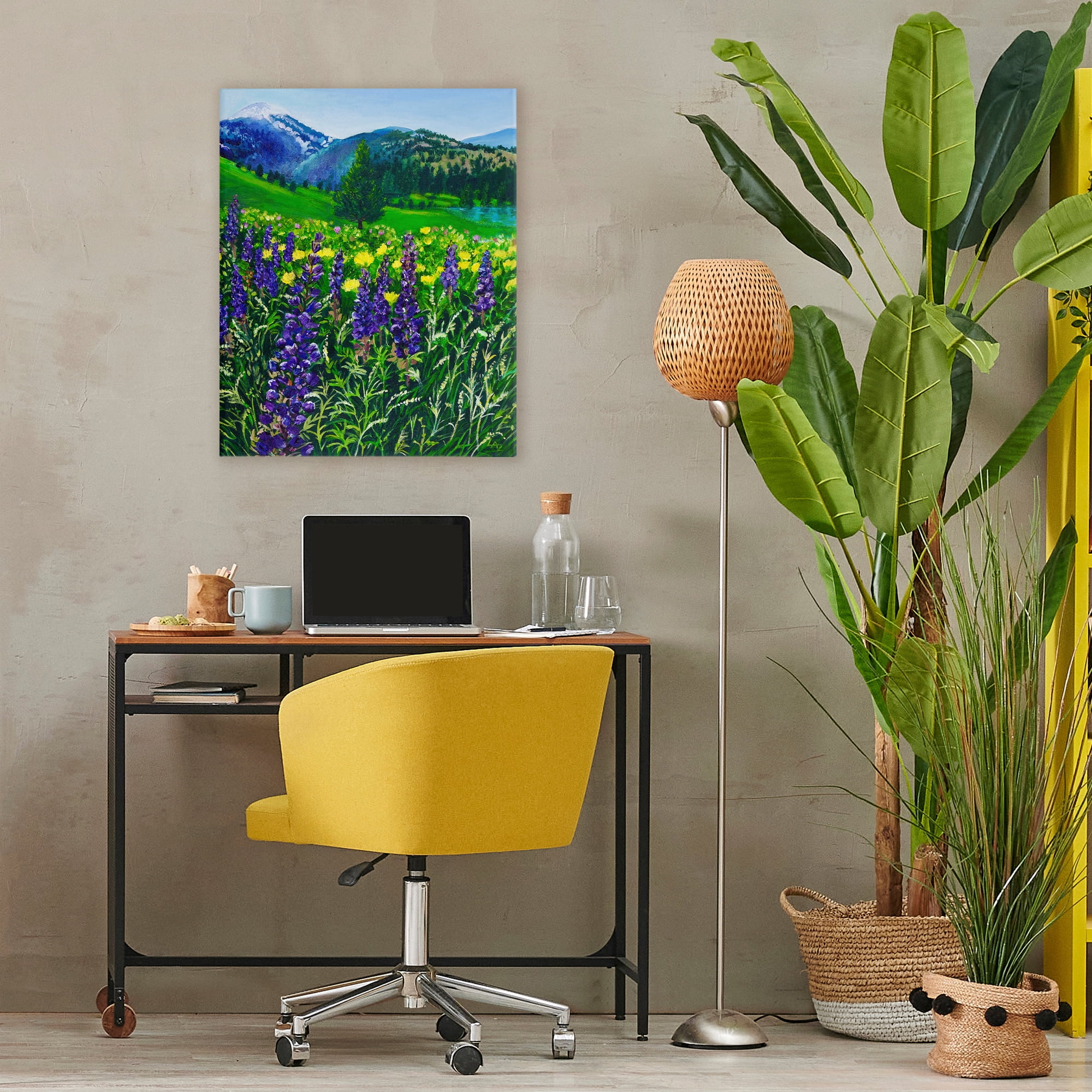 Stupell Industries Flower Speckled Valley Canvas Wall Art, design by Lee Ann Zirbes