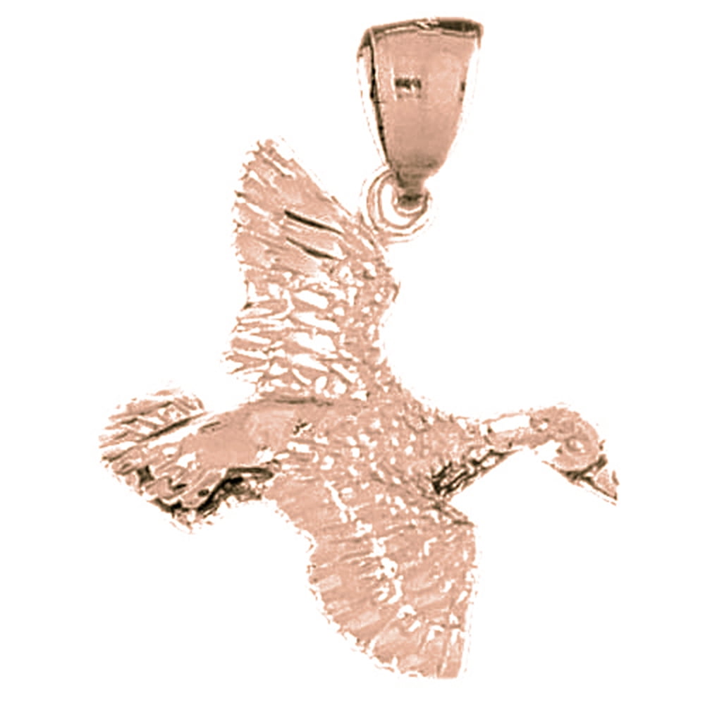 18K Rose Gold and Sterling Silver Birds Perched With crystals main image 1