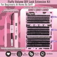 thumbnail image 2 of Kit de extensión de pestañas Yawamica Fluffier, volumen grueso, 240 unidades, 2 of 7