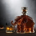 thumbnail image 5 of 2025 Elephant Design Bottle Collection - Unique Animal Glass Set for Men's Home Bar Decor and Special Occasions - White, 5 of 6