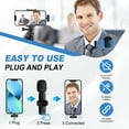 thumbnail image 4 of JYX Dual Wireless Lavalier Microphone for iPhone Clip-on Mini Lapel Mics with Clip for Vlog, YouTube, Online Class, 4 of 8