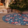 thumbnail image 6 of Yiaed Gnome Love USA Print Christmas Tree Skirt , Tree SkirtsTree Mat for Christmas Winter Holiday Indoor Decorations-36", 6 of 7