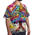 thumbnail image 2 of Mind car Men's Casual Hawaiian Button Down Short Sleeve Summer Beach Printed Shirt, 2 of 6