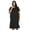 Black, variant on Womens Cover Ups Wraps Solid Color Terry Bathrobe Beach Surf Swimming Thickened Warm Beach Hooded Cape Blue One Size