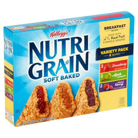 Kellogg's Nutri Grain Soft Baked Breakfast Bars Variety Pack 4 ct - 8