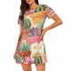 thumbnail image 1 of Balery Succulent And Cactus Camisón de manga corta con cuello redondo para mujer, cómodo y elegante., 1 of 6