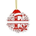 thumbnail image 1 of Adornos Navideños con Monograma Acrílico de 26 Letras y Gorro de Papá Noel | Adornos Navideños 2D para Manualidades | Adornos con Letras Colgantes para Decorar El Hogar, La Chimenea, La Puerta y La V, 1 of 5
