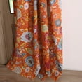 thumbnail image 4 of Greenland Home Fashion Astoria Festive Window Curtain Panel Pair With 3" Rod Pocket - Spice 42x63", 4 of 5