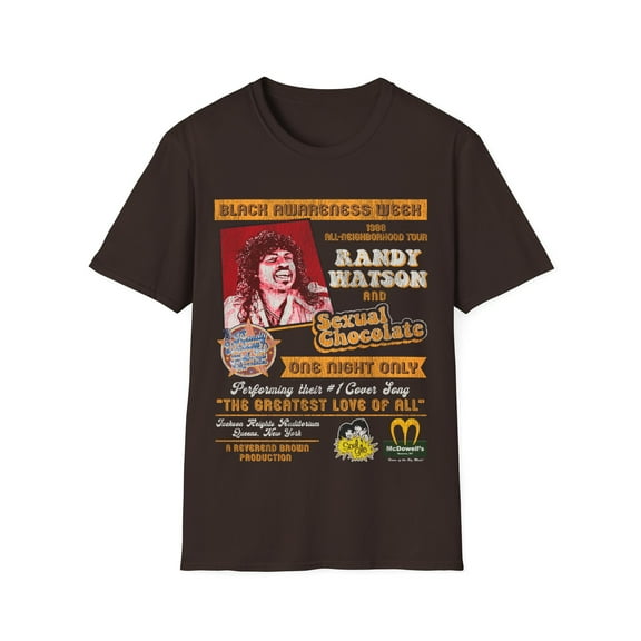 Randy Watson Sexual Chocolate Concert 88' Tour Poster Unisex T-Shirt