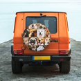 thumbnail image 6 of Sikiie Collage of different dogs Print PVC Leather Spare Tire Wheel Cover Spare Tire Cover, for Car Truck SUV Camper Trailer Universal Fit-15 inch, 6 of 6