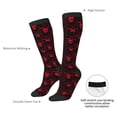 thumbnail image 4 of Xecao Red Skulls 2 Print Compression Socks for Both Men And Women for Running, Travel, Flight, Nurse, 4 of 6