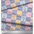 thumbnail image 2 of Soimoi Gray Heavy Satin Fabric Text & Cat Animal Print Fabric by the Yard 54 Inch Wide, 2 of 5