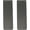 Parallel Lines Gunmetal, variant on Set of 2 Chrome-Plated Slim Stainless Steel Money Clips in Silver (Pebble Grain)