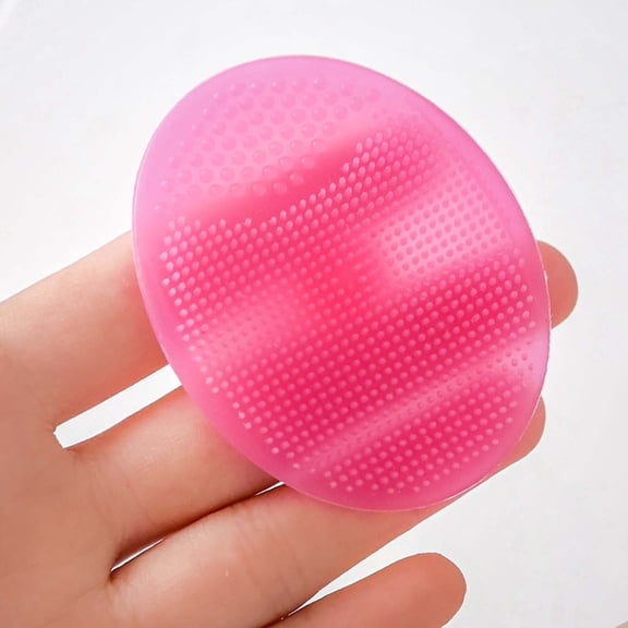 Facial Cleansing Brush Tool for Exfoliation and Blackhead Removal, Gentle Silicone Bristles, Compact Design