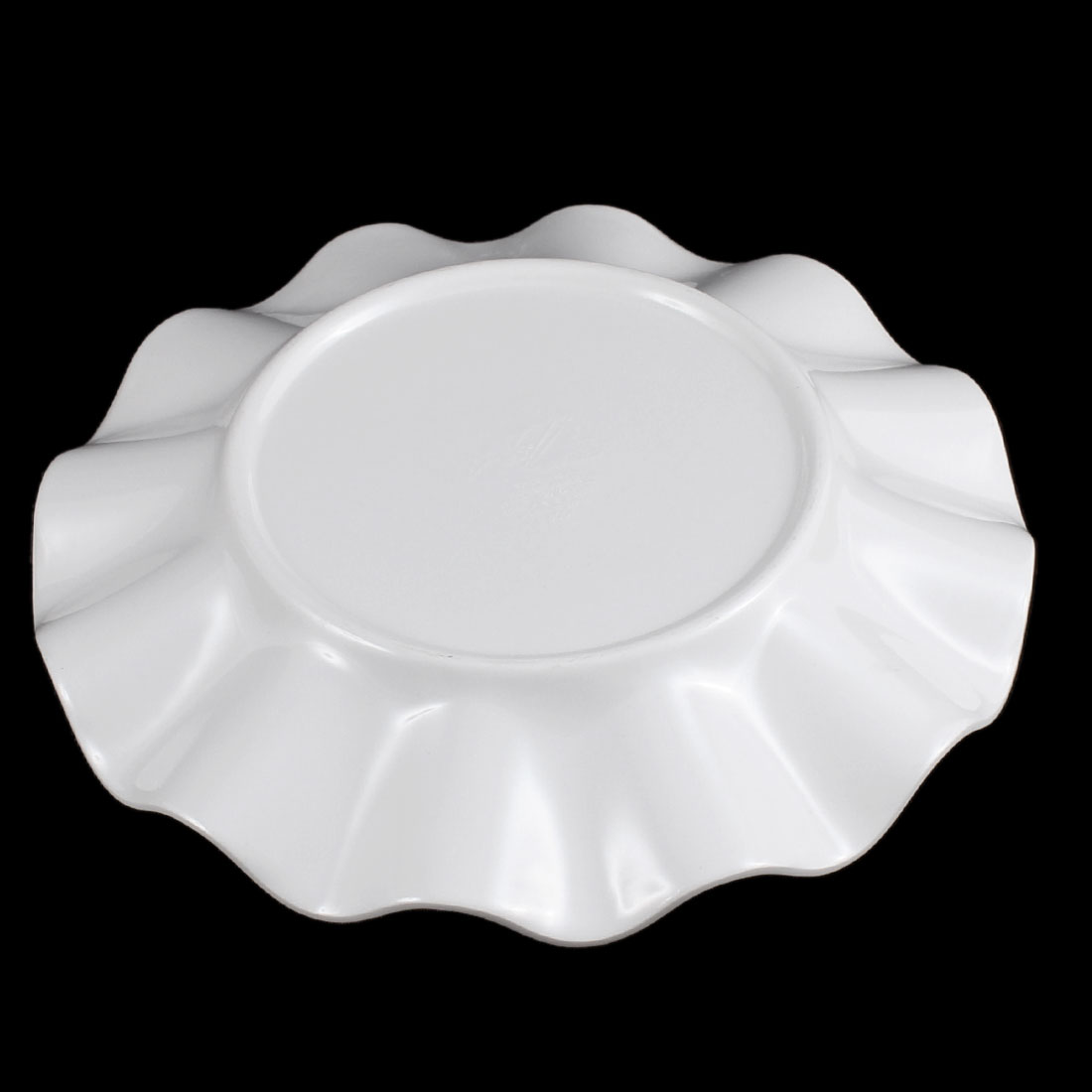 Restaurant Wavy Edge Pastry Appetizer Dessert Dish Plate White 16cm Dia
