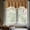 Brown, variant on Short Drapes,Valances for Windows,Rod Pocket Scalloped Curtain Valance Lace Panels with Hanging Tassels for Farmhouse Kitchen Bedroom Window Treatments Drape(Light blue 60*16in)from ANMUYUM