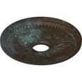 thumbnail image 3 of Ekena Millwork 18"OD x 3 3/4"ID x 1 1/2"P Bailey Ceiling Medallion (Fits Canopies up to 5 3/4"), Hand-Painted Bronze Blue Patina, 3 of 6